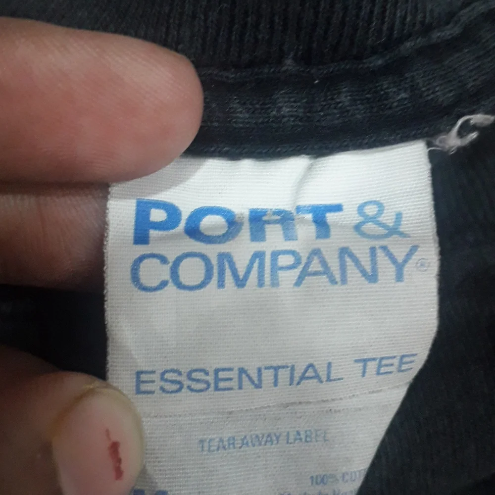 Imported from USA-Port and company Men's black casual round neck t-shirt -M size - Picture 4 of 4